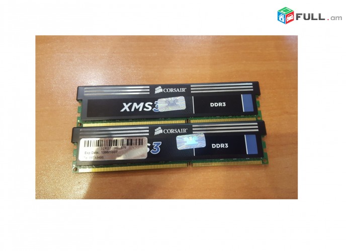 Corsair DDR3 1600 Mhz XMS խաղային օզու ram հիշողություն + երաշխիք