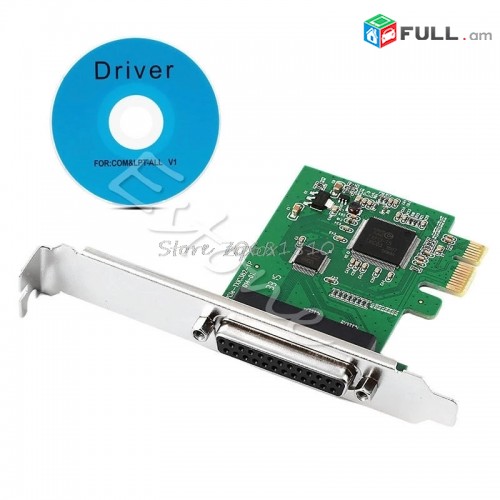 LPT port PCI-E card kontroler DB25 25pin adapter controller +  ԱՌԱՔՈՒՄ