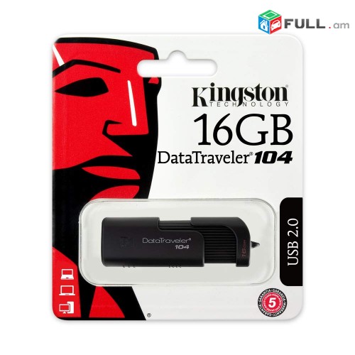 16 gb kingston DT104 ֆլեշկա usb 2 fleshka USB 2 Flash Drive ORIGINAL