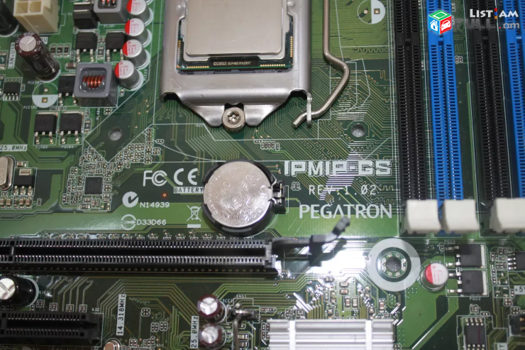 LGA 1156 Intel H55 motherboard 4xDDR3 HDMI VGA PCI-E PCI անթերի LGA1156