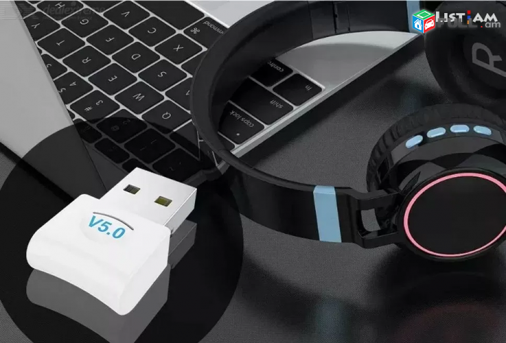Bluetooth V5.0 USB ադապտեր, անլար WiFi աուդիո ստացող հաղորդիչ adapter Wi-Fi 