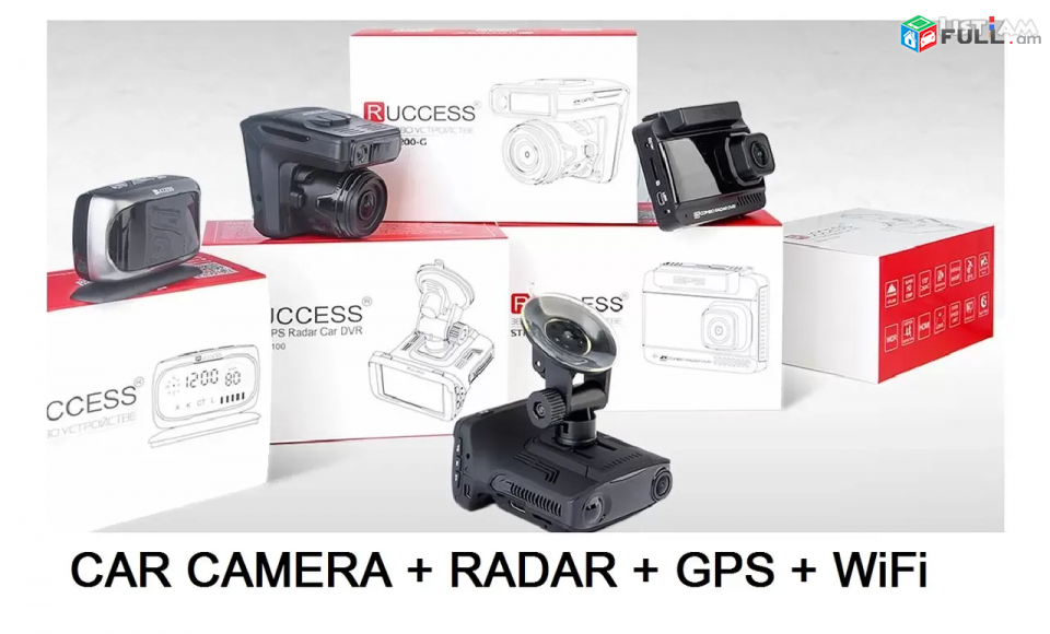 Avtoyi GPS + camera LCD 2,4" videoregistrator Ruccess microSD to 64GB կամերա GPS