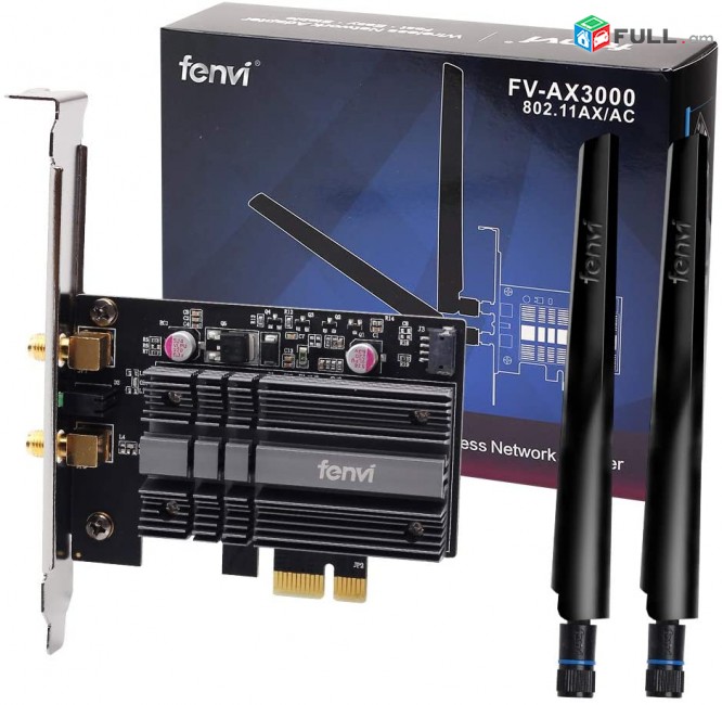 6-րդ սերնդի WiFi Fenvi FV-AX3000 WiFi 6 PCI-E 3000Mbps + Bluetooth 5.1 Wifi Adapter ադապտեր Lan Card