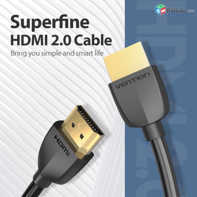 Մալուխ HDMI 4K Vention brend 1.5m 2.0 portable cabel մալուխ kable