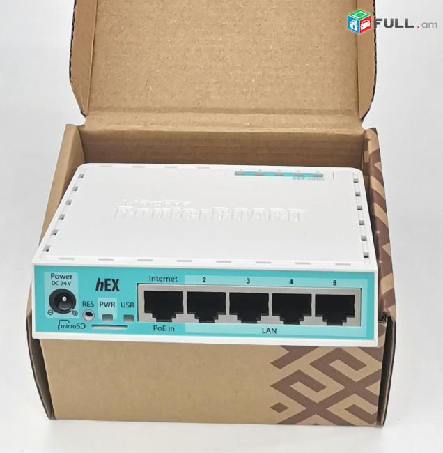 MikroTik RB750Gr3 Routerboard hEX series ցանցային պրոֆեսիոնալ գիգաբիթ Switch 5 port свитч порт