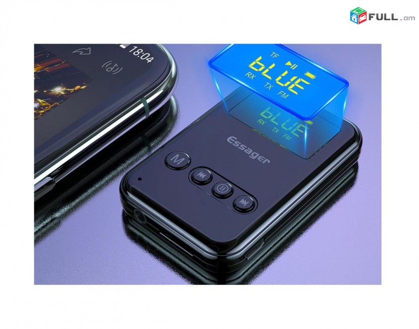 Essager 3C Digital accessories Bluetooth 5.0 Aux беспроводной аудио адаптер աուդիո ադապտոր - ընդունիչ-թողարկիչ