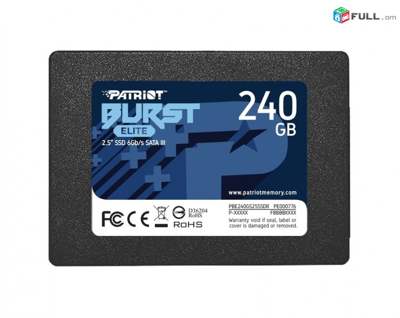 SSD կուտակիչ կոշտ սկավառակ PATRIOT 240 GB накопитель Memory Burst TEAM GROUP CX1 240GB