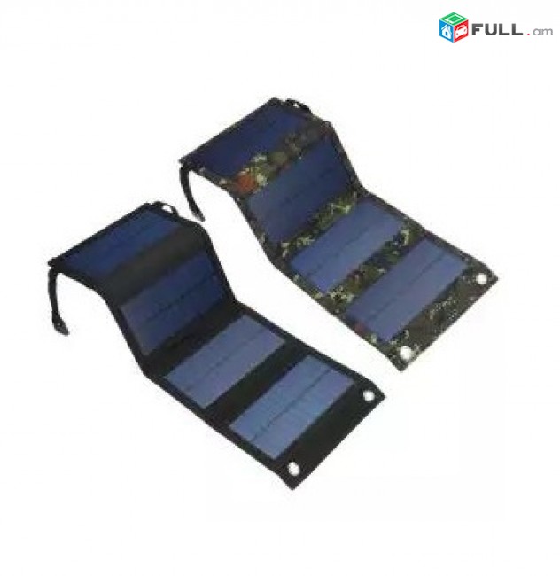 Արևային մարտկոց ծալվող USB լիցքավորիչ 50W 5V солнечная складная панель solar panel Powerbank