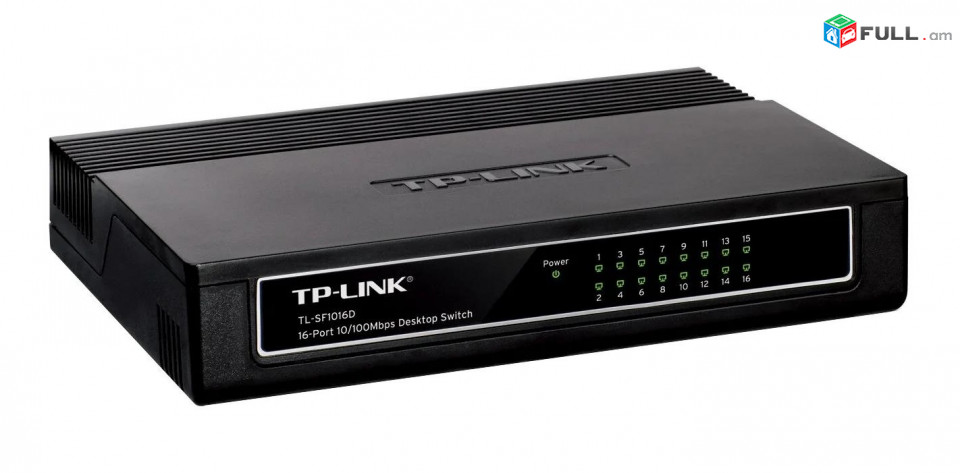 Коммутатор TP-LINK 16 Port Desktop Switch Ցանցային սարք 16 պորտ свич 16 порт