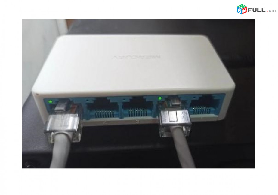 Switch 5 port 1000Mbps Mercury Gigabit 10 / 100 / 1000 Мбит / с սվիչ 10Gbps