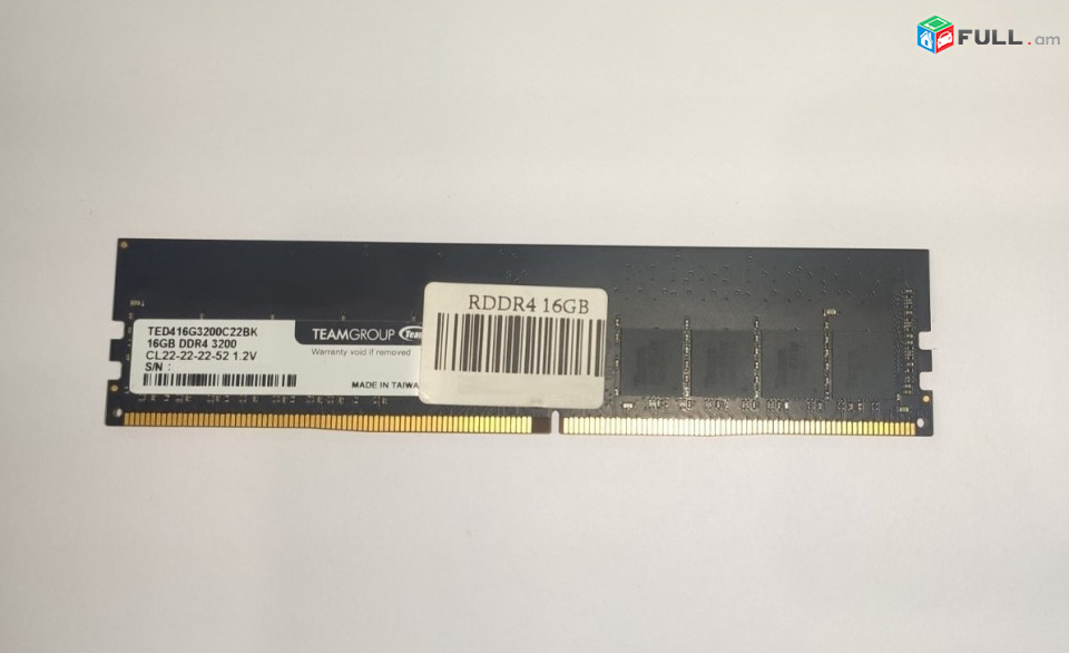 PC RAM DDR4 16GB 3200 mhz Օպերատիվ հիշողություն Оперативная память Memory for Gaming