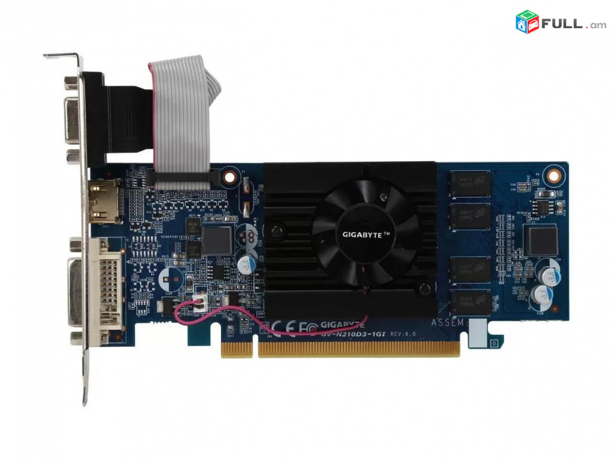 Videocard GeForce 210 1GB 64bit DDR3 HDMI VGA DVI Бесшумная Графическая Видеокарта Վիդեո քարդ