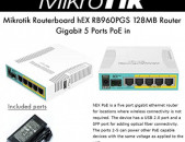 Mikrotik hEX PoE RB960PGS 5x Gigabit Ethernet with PoE output for four ports, SFP, USB, 800MHz CPU, 128MB RAM, RouterOS