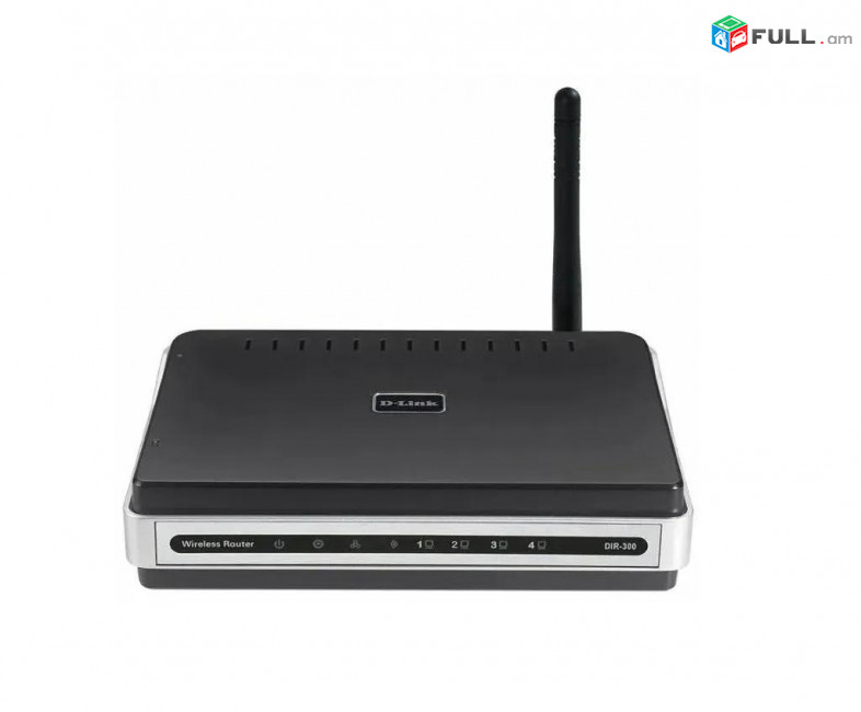 Wi-Fi роутер D-link DIR-300 Ցանցային սարքեր Router 2,4Ghz 100mb/s LAN-портов 4 port