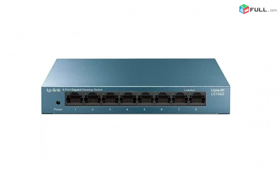 TP-LINK LS108G Gigabit Desktop Switch 10/100/1000 Mbps Коммутатор свич ցանցային սարք 8 պորտ սվիչ