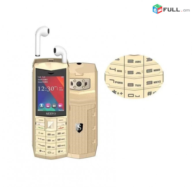 Servo R26 2G 32MB 2 sim card Բջջային հեռախոս Radio Bluetooth телефон