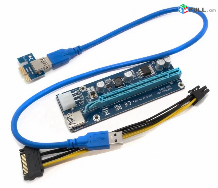 PCE164P-NO3 PCI-E 1x to 16x extender riser cable for miner mining RECEIVER pcie 164p-n03 ресивер