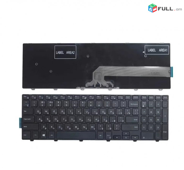 Dell Inspiron 15-3000 3541 3542 3543 5545 5547 keyboard նոթբուքի ստեղնաշար klaviatura клавиатура