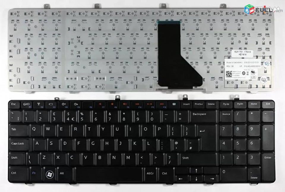 Dell Inspiron 1764 series Keyboard ստեղնաշար клавиатура