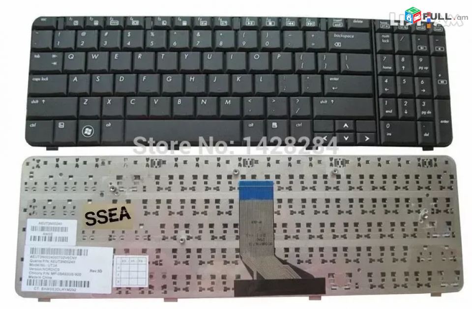 HP Compaq Presario CQ61 G61 G61-100 G. RU US Keyboard ստեղնաշար клавиатура