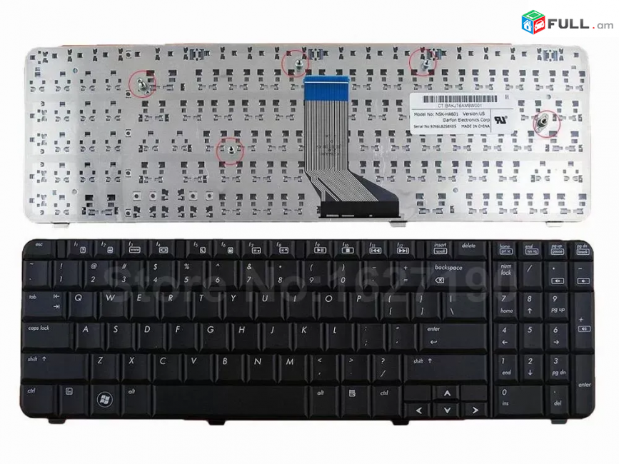 HP Compaq Presario hp CQ61 G61 - 211ER Keyboard ստեղնաշար клавиатура
