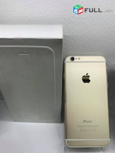 Apple iphone 6 gold, 16gb tupov, shat lav vichak, aparik vacharq texum , 0%