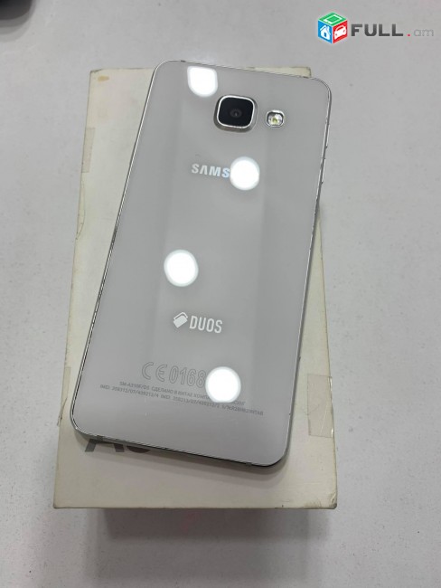 Samsung  galaxy A3 2016 silver, 16gb, tupov, idealakan vichak, aparik 0%