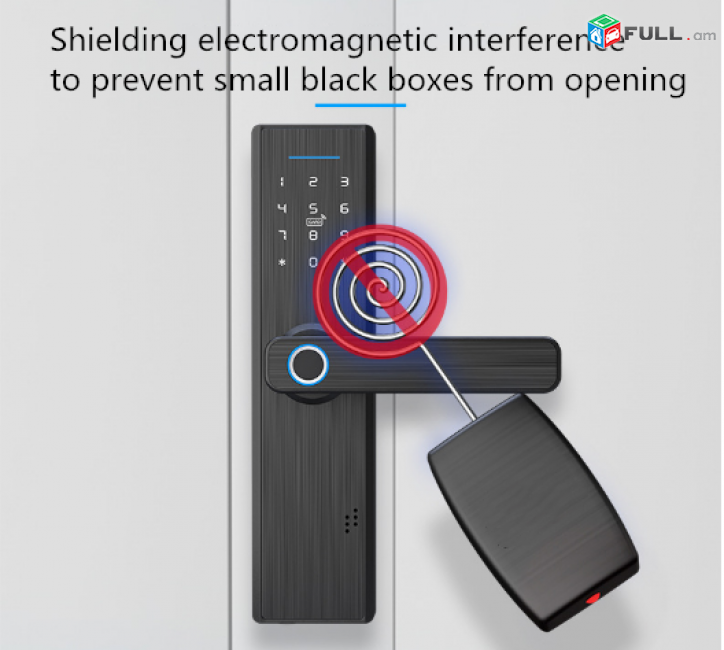 Էլեկտրոնային թվային փական / բռնակ Смарт-ключ замок Wi-Fi, Tuya с кодом доступа, отпечатком пальца