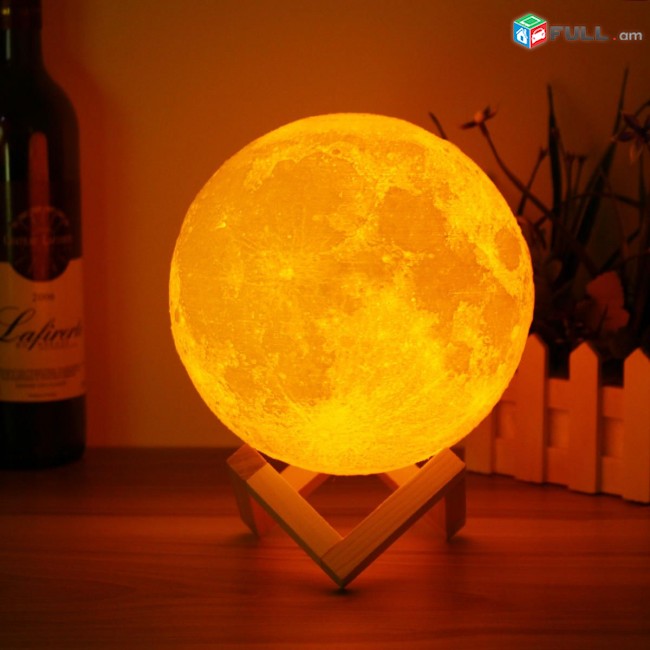 ԱՌԿԱ ԵՆ ԱՅՍ ՀՐԱՇԱԼԻ 3D MOON LAMP_ԵՐԸ, lusin, 3d lamp, lusin lamp, լամպ, լուսին, nachnik