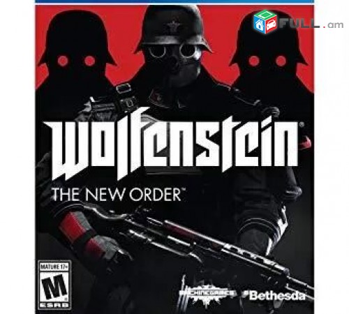 Ps4 Խեղեր Playstation4 Ps3 Լիցենզիոննի ու երաշխիքով Օրիգինալ փեթեթով Wolfenstein