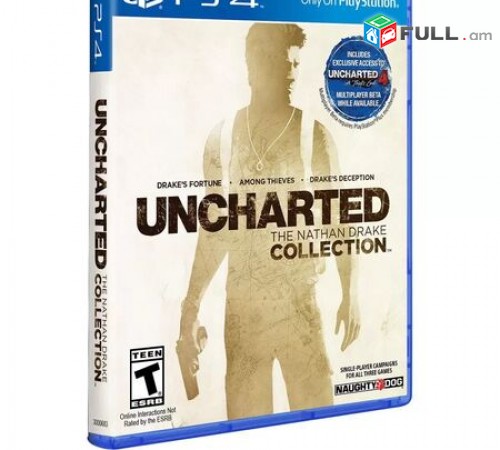 Ps4 Խեղեր Playstation4 Ps3 Լիցենզիոննի ու երաշխիքով Օրիգինալ փեթեթով Uncharted: 