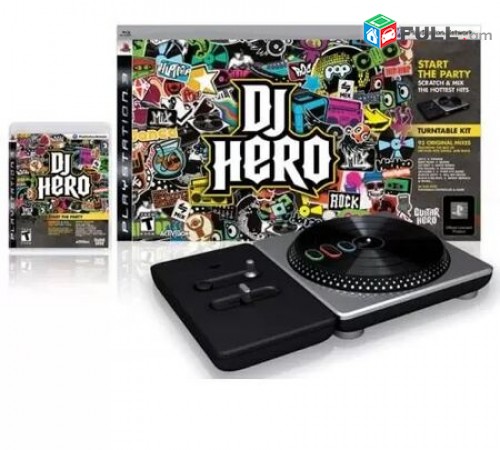 Ps4 Խեղեր Playstation4 Ps3 Ps 4 Լիցենզիոննի ու երաշխիքով Օրիգինալ փեթեթ DJ Hero