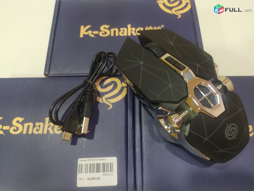 Mouse BM400 K-Snake / gaming muk / mknik gaming / zaryadkov muk / wireless mknik 