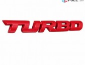 Turbo emblem Avto Axesuar Metaxakan TURBO Emblemaner (turbo logo)