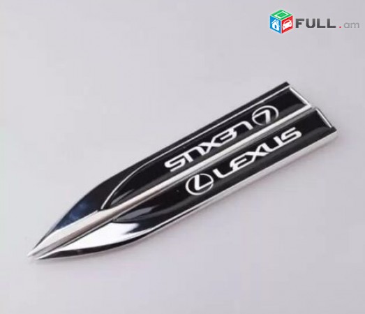 Lexus Emblem 2 հատ LEXUS Sport Knife Metaxakan Emblemaner (Բարձր Որակ)