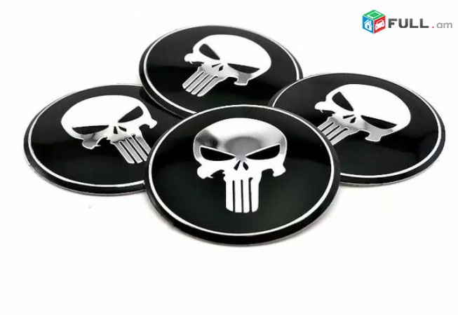 Punisher Gang nakleyka Bandaji Kalpaki Nakleyka (4Pcs) (65mm) բարձր որակ