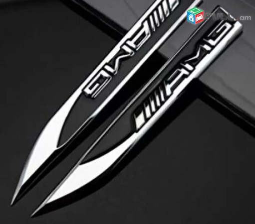 AMG Emblem logo mercedes emblem 2հատ avto aksesuar