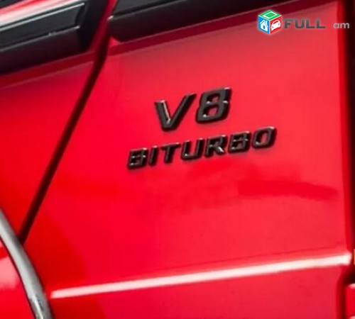 V8 BITURBO Emblem Black for Mercedes Benz