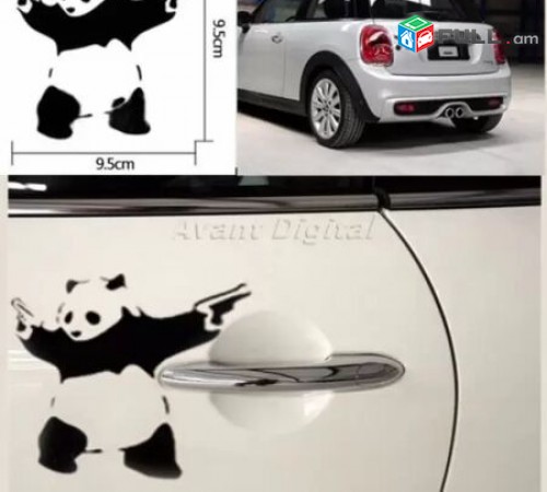 Avto nakleyka zenqerov Panda meqenayi nakleyka