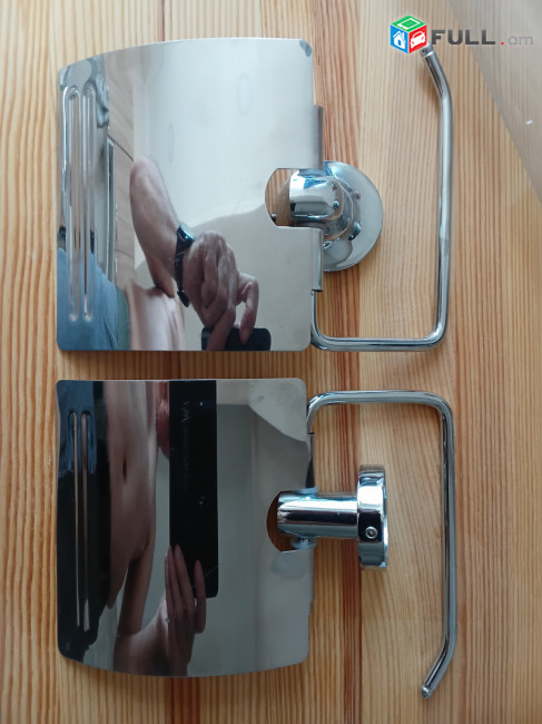 Toilet roll holder, զուգարանի թղթի կախիչ, նոր, երկու հատ, նշված է մեկ հատի գինը 