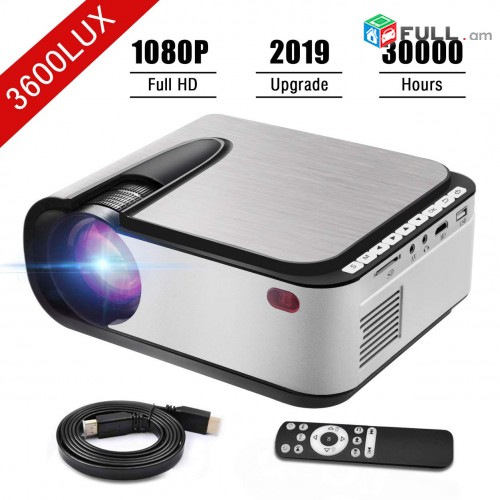 Video Projector 1080P Full HD LED Projector 3600 Lumens Proektor
