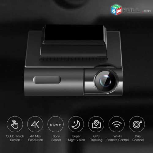 4K Dash Cam, GPS, Video Registrator, Registratr, Kamera, Camera, Tesaxcik, WiFi