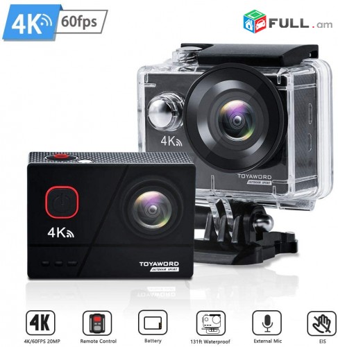 Action Camera 4K 60fps 20MP WiFi Ultra HD Waterproof Video Kamera GoPro Go Pro