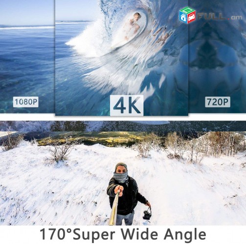 Action Camera 4K 60fps 20MP WiFi Ultra HD Waterproof Video Kamera GoPro Go Pro