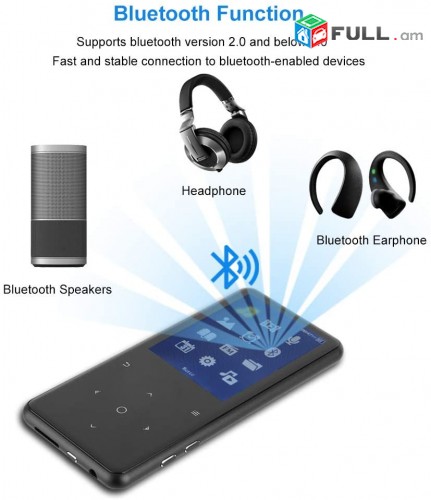 MP3 Player with Bluetooth, 16GB Portable mp3player, bultut