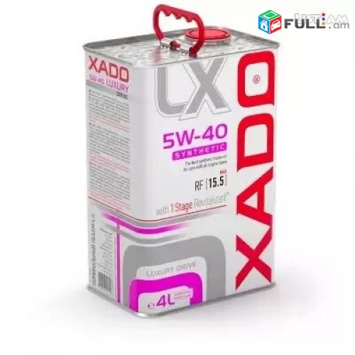 XADO Luxury Drive 5W-40 SYNTHETIC Շարժիչի յուղ սինթետիկ Yux yuxer 