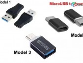 Lriv Nor, USB 3.1 Type C to USB 3.0 OTG, MicroUSB Adapters - 3 Type Models
