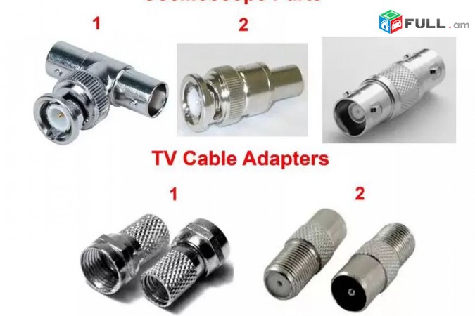Lriv Nor Oscilloscope Parts and TV Cable Adapters
