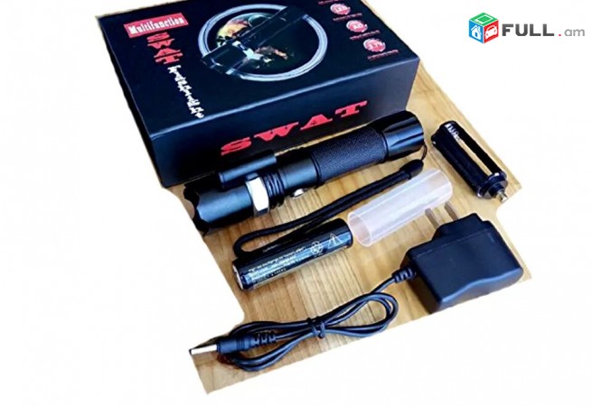 Tupov, Cree XM-L T6 LED Lapter + Red Laser + 18650 Battery + Charger