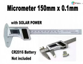 150 mm x 0.1mm Solar Digital Plastic Caliper Micrometer - Электронный цифровой штангенциркуль